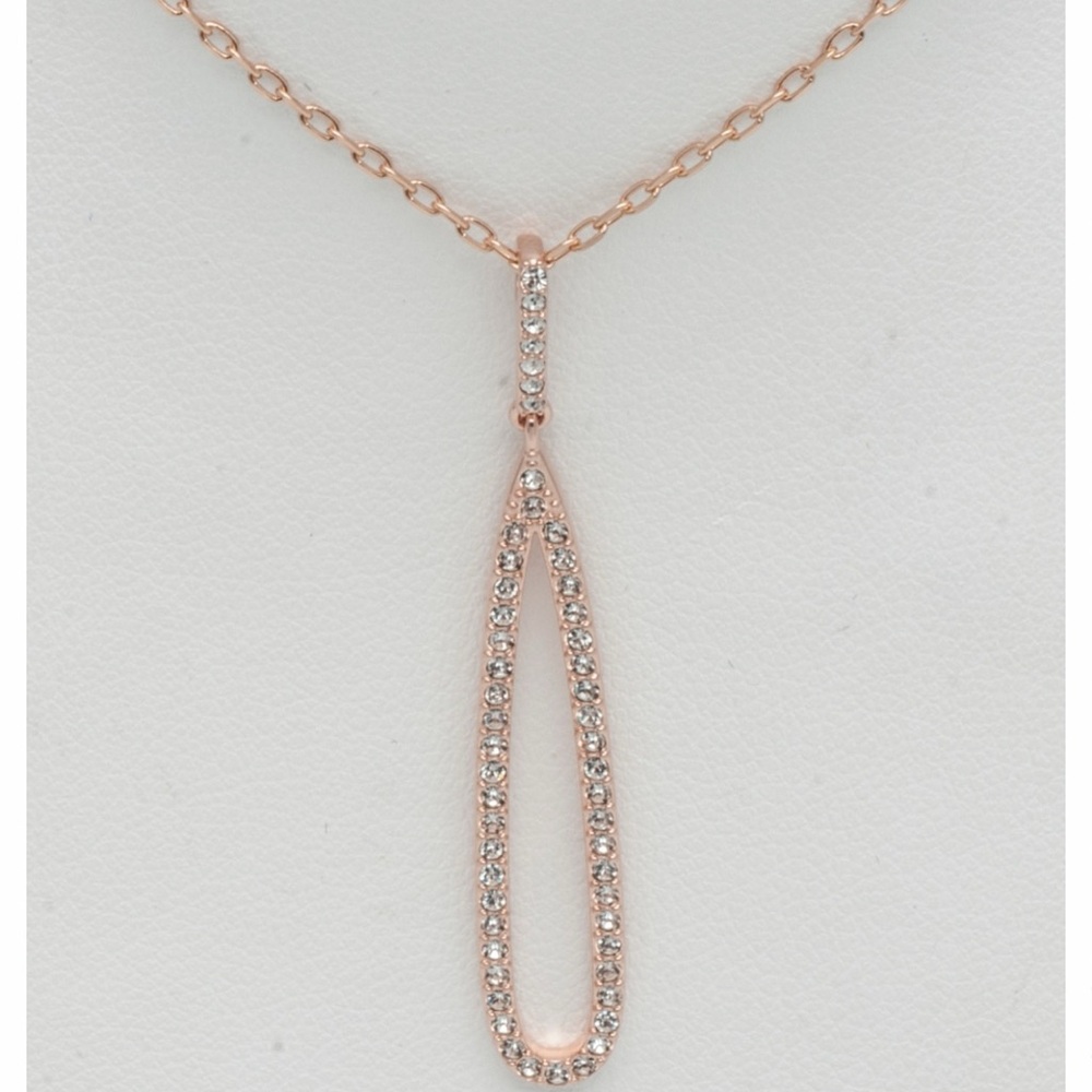 Swarovski Gold  Teardrop Necklace